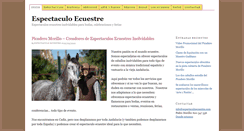 Desktop Screenshot of espectaculoecuestre.com